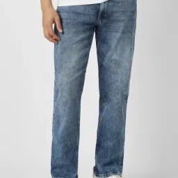 Van Heusen Blue Cotton Regular Fit Jeans-picture-24