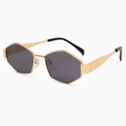 Kazo Blue UV Protection Geometric Sunglasses for Women-image-54