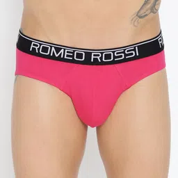 ROMEO ROSSI Men Pink Solid Brief CLBP-2003-39