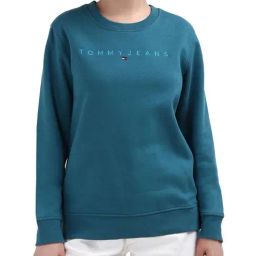 TOMMY HILFIGER Timeless Teal Cotton Sweatshirt-image-8