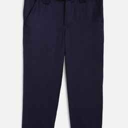 Allen Solly Junior Boys Navy Blue Regular Fit Solid Trousers-picture-37