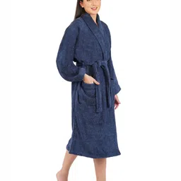 RANGOLI Canning Vale Pure Cotton 550 GSM Bath Robe-image-96