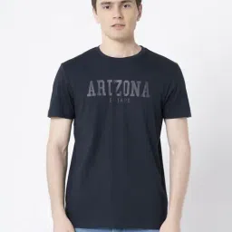 Red Tape Navy Cotton Regular Fit Printed T-Shirt-picture-19