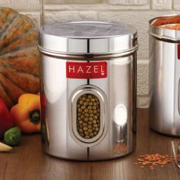 HAZEL Silver Stainless Steel Airtight Container (1.4 L)-picture-47