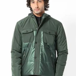 Rare Rabbit Green Relaxed Fit Solid Jacket-image-33