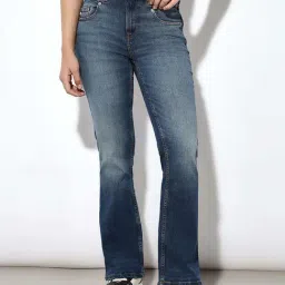 Only Blue Cotton Solid Jeans-picture-2