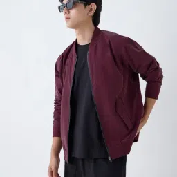 studiofit men Studiofit by Westside Wine Solid Relaxed-Fit Jacket-picture-37