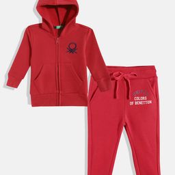 United Colors of Benetton Boys Pack Of 2 Printed Sweatshirts & Joggers-image-31