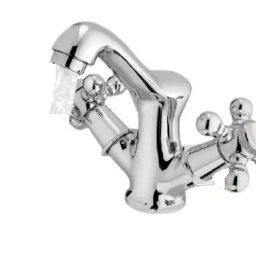 Plato Metalic Finish Roman Centre Hole Basin Mixer Size of 19.05 mm (3/4 Inch), R 210-40