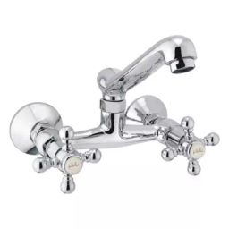 Plato Metalic Finish Roman Sink Mixer With Swivel Spout Size of 19.05 mm (3/4 Inch), R 211-30