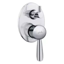 Plato Metalic Finish Roman Single Lever Divertor Exposed Part Kit Size of 19.05 mm (3/4 Inch), R 302-18