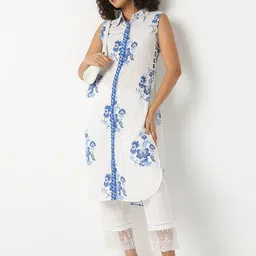 Ethnicity Women Floral Printed Thread Work Kurta-48
