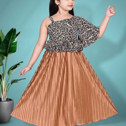 Miss & Chief Women Animal Print Fit and Flare Maxi Dress-image-29