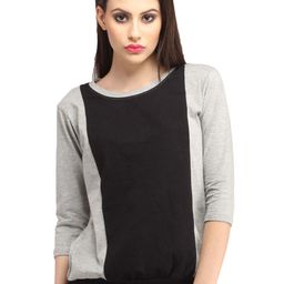 CORSICA Women Colourblocked Cotton Top-image-64