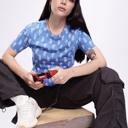 Kook N Keech Paisley Printed Pure Cotton T-shirt-picture-16