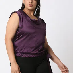 Curves by MISH Plus Size Round Neck Top-20