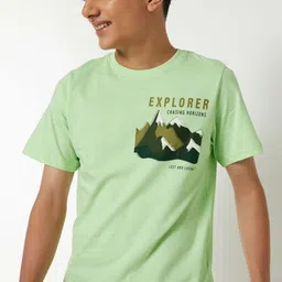 max Boys Graphic Printed Round Neck Pure Cotton T-shirt-image-97