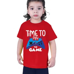 GCYX Boys Red Cotton Blend Clothing Set-picture-11