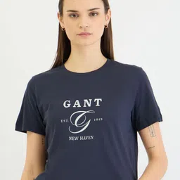 GANT Women Printed Applique T-shirt-image-70