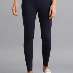 W Navy Regular Fit Leggings-image-49