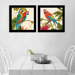 Art Street Set of 2 Parrot Wall Paintings-45