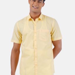Ramraj Men Beige Pure Cotton Casual Shirt-image-84