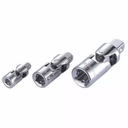 Westward Universal Joint Set Steel Chrome 1/4 in Drive Size, 54PR12-28