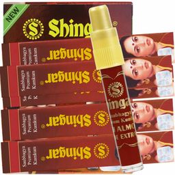 Shringar kumkum liquid Saubhagya Liquid Kumkum Non Allergic & Non Staining With Almond and aloe vera Extract (Pack of 5) Shringar DEEP RED Colour Kum kum Liquid image 4