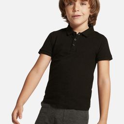 Juniors by Babyshop Boys Solid Polo Collar Cotton T-shirt-20