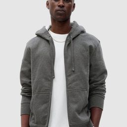 GAP Men Pure Cotton Full Zip Hoodie With Kangaroo Pockets-picture-40