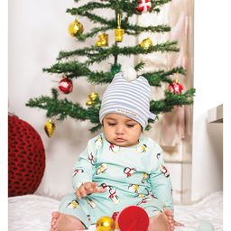 Mi Arcus Baby Boy Cotton Little Brother Knitted Cap Blue-16