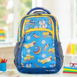 School Backpack Toy Chest Print Blue - 15 Inch-image-50