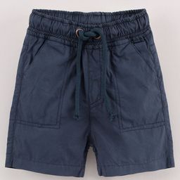 Cucumber Shorts with Drawstring Solid Color - Navy Blue-picture-6