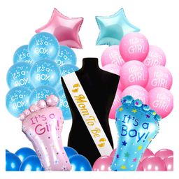 Party Propz Baby Shower Decoration Items Combo Pink and Blue - Pack Of 45-image-26