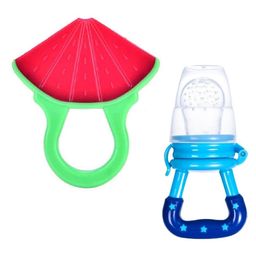 Enorme Silicone Watermelon Shape Red Teething Soft Teether with Silicone Fruit and Food Nibbler Pacifier for Babies-17