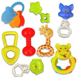 BitFeex Rattle Set for Babies Rattle and Teether Toys for Baby Toys Early Development Toys for Kids Return Gifts for Kids Infant Toddler - 8 pcs-23