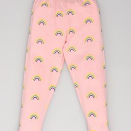 Kiwi Cotton Rainbows Printed Leggings - Pink-image-63