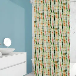 ArtzFolio White & Green PrintedShower Curtains-image-82