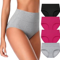 Diving Deep Women Plus Size Pack of 4 Cotton Hipster Briefs-picture-26