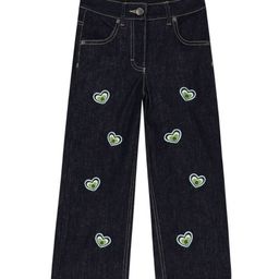 AIGNER Boys Comfort Wide Leg High-Rise Printed Stretchable Jeans-18