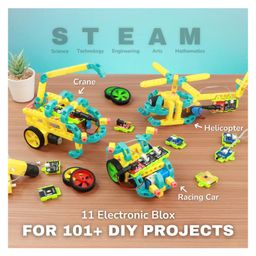 WitBlox Mega DIY Robotics Kit for 101 Projects || Plug & Fit Modular Electronics Circuits || Compatible with Arduino image 2