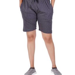 GUIDE Women Pack Of 2 Cotton Mid-Rise Regular Fit Typography Printed Shorts-89
