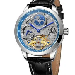 FORSINING Men Round Dial & Leather Straps Analogue Watch FSG8191M3S2-picture-34