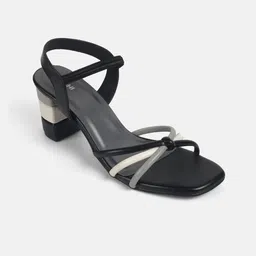 Mochi Textured Block Sandal Heels image 5