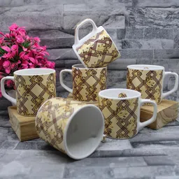laghima jadon Multicoloured Printed Ceramic Glossy Cups Set of Cups and Mugs-10