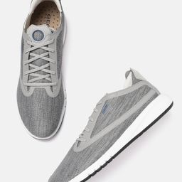 Geox Men Grey Woven Design Lightweight Sneakers-image-36