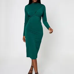 DOROTHY PERKINS Draped Bodycon Midi Dress-image-62