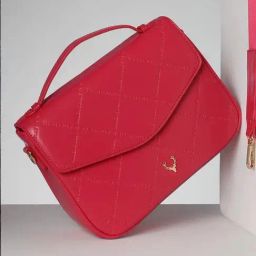 Allen Solly Pink Textured Free Size Sling Handbag-98