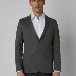 Van Heusen Grey Slim Fit Blazer-image-66