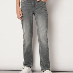 Jack & Jones Junior Grey Solid Jeans-image-68